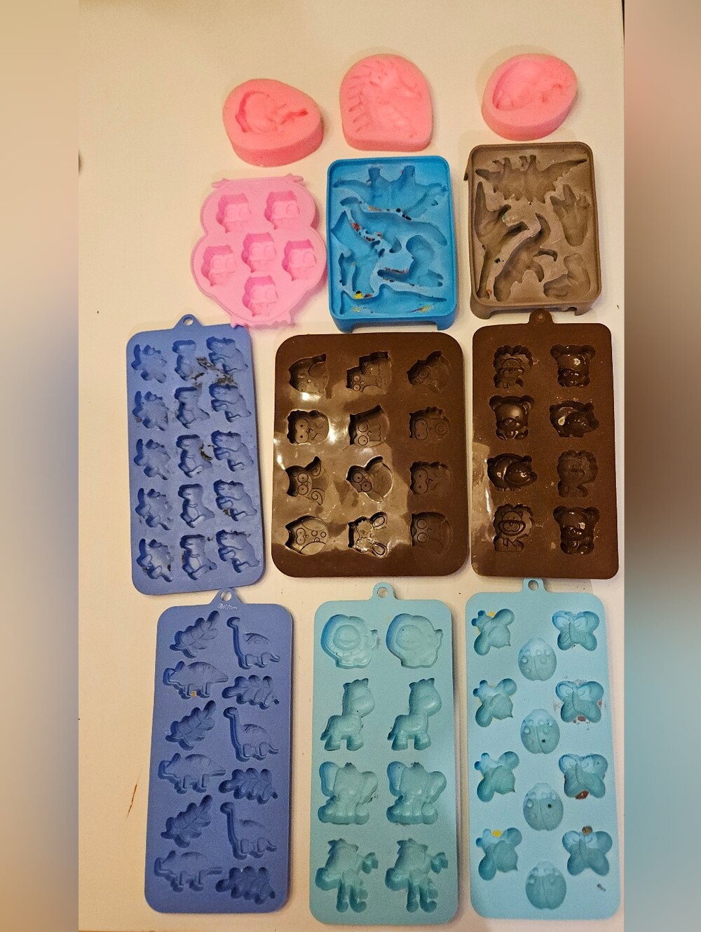Assorted Animal And Dragon Silicone Molds